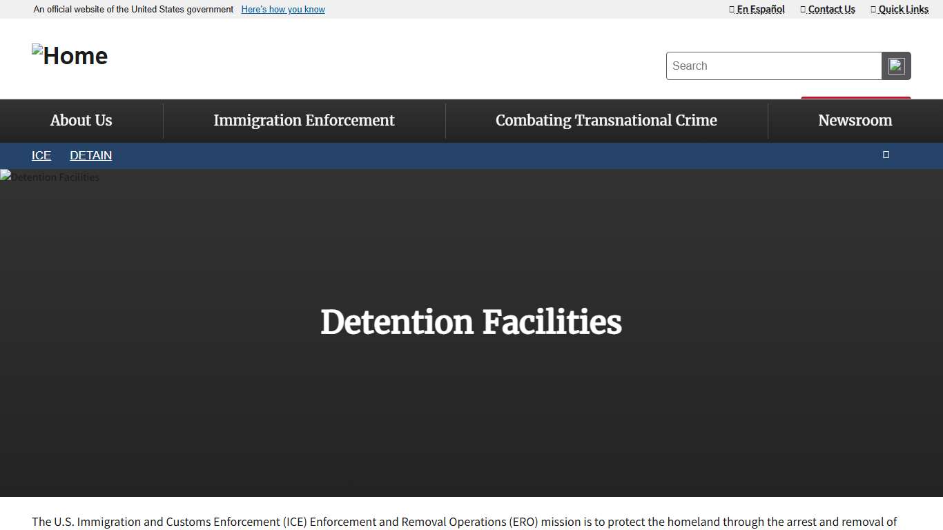 Detention Facilities | ICE